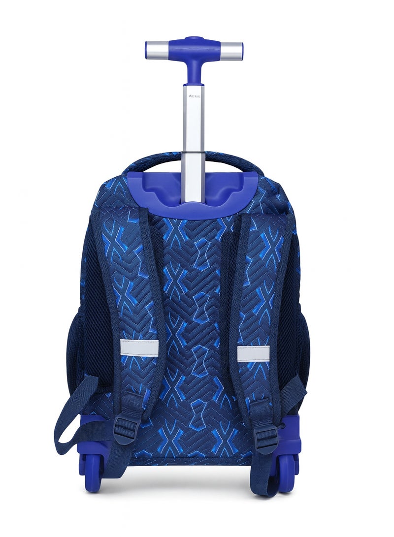 AODASI Trolley School Bag for Students – 18-Inch Multi-Functional Backpack with Wheels – Travel-Friendly Rolling School Bag for Boys & Girls - Image 3