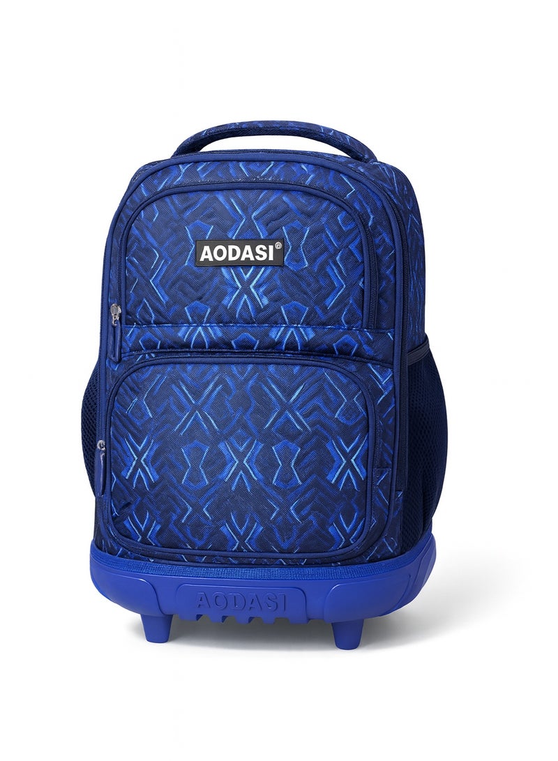 AODASI Trolley School Bag for Students – 18-Inch Multi-Functional Backpack with Wheels – Travel-Friendly Rolling School Bag for Boys & Girls - Image 2