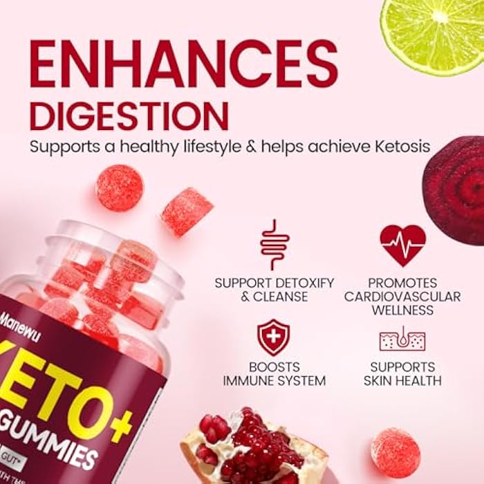 Manewu Keto ACV Gummies - 1500mg Keto Gummies Diet Supplement for Women & Men - Natural Apple Cider Vinegar with Mother - Gluten Free, Vegan, Non-GMO, Made in USA Visit The Store - Image 5