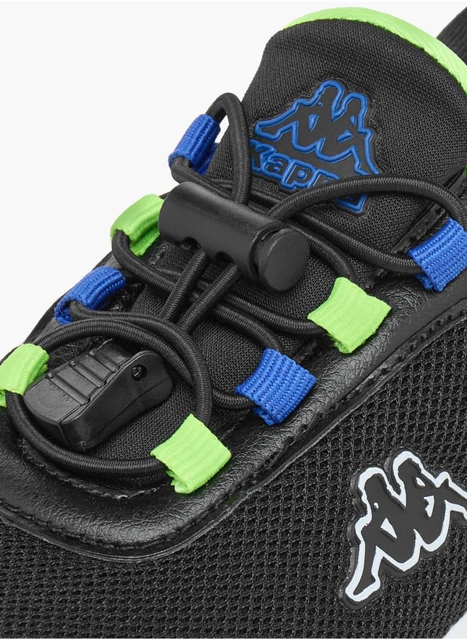 Kappa Boys Colourblock Sports Shoes with Adjustable Cord Lock Closure  - Image 4