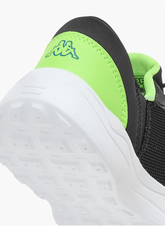 Kappa Boys Colourblock Sports Shoes with Adjustable Cord Lock Closure  - Image 5