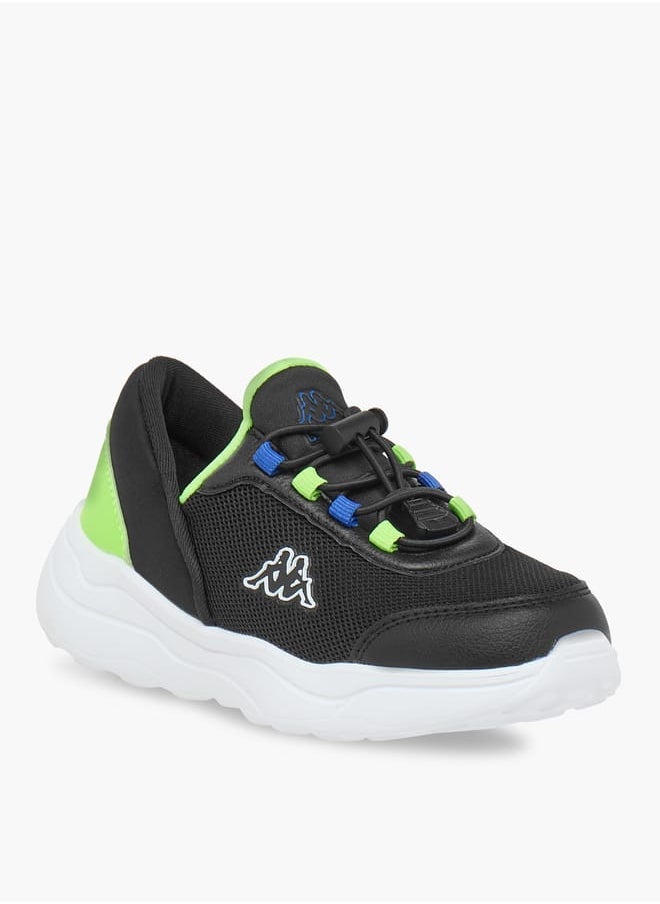 Kappa Boys Colourblock Sports Shoes with Adjustable Cord Lock Closure  - Image 1