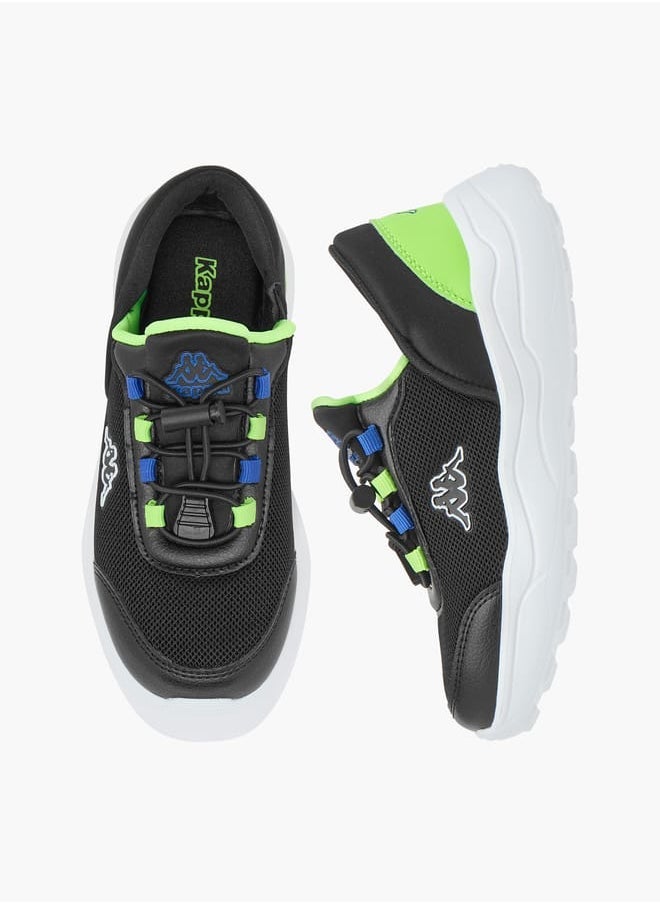 Kappa Boys Colourblock Sports Shoes with Adjustable Cord Lock Closure  - Image 2