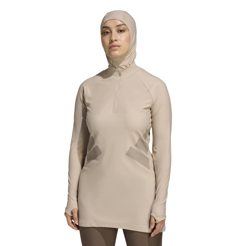 adidas Big Bars Long Sleeve Swim Top - Image 5