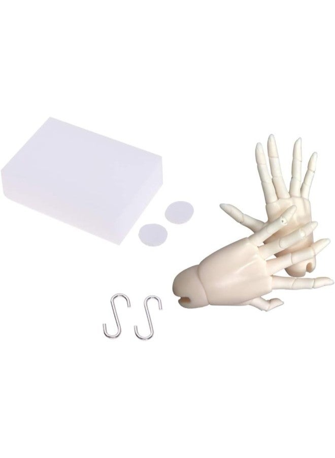 silvercnc A Pair 15 Joints Hands Body Part for 1/3 BJD MSD Dolls Normal  - Image 2