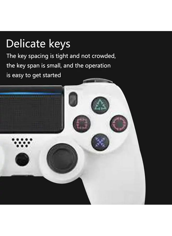 من أفضل الخيارات هو "يد تحكم لاسلكية لجهاز PS4 بتقنية البلوتوث، مزدوجة الطرفين مع مقبض بنمط الثلج، تحكم لعبة لوحدات الألعاب."