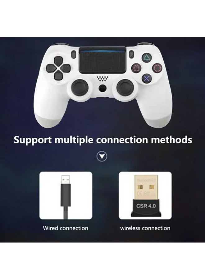 من أفضل الخيارات هو "يد تحكم لاسلكية لجهاز PS4 بتقنية البلوتوث، مزدوجة الطرفين مع مقبض بنمط الثلج، تحكم لعبة لوحدات الألعاب."