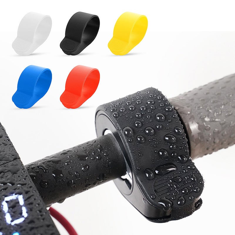 Throttle Accelerator Sleeve: Blue High Intensity Silicone - Wear-resistant Water-resistant Throttle Accelerator Cover for Electric Scooters, Easy Install Hand Fatigue Reduction - Image 3