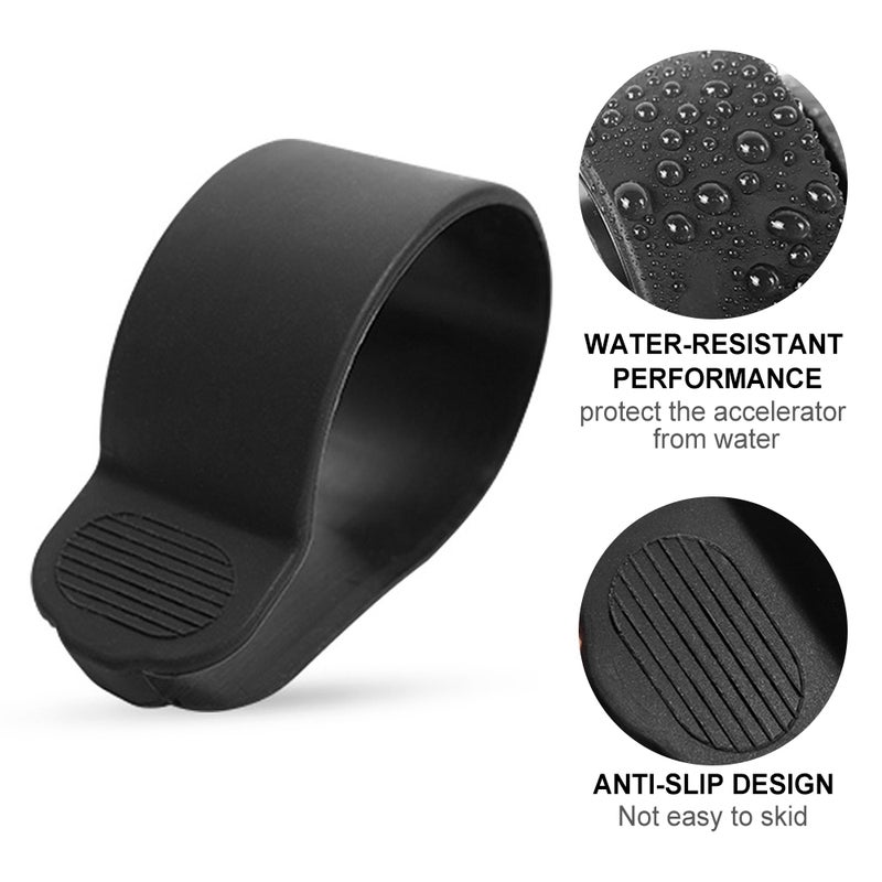 Throttle Accelerator Sleeve: Blue High Intensity Silicone - Wear-resistant Water-resistant Throttle Accelerator Cover for Electric Scooters, Easy Install Hand Fatigue Reduction - Image 5