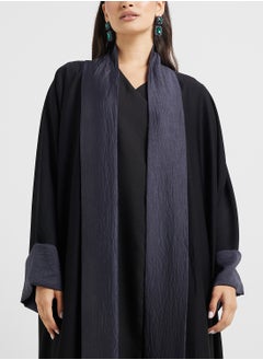 hayas closet Open front  flared sleeve abaya  - Image 3