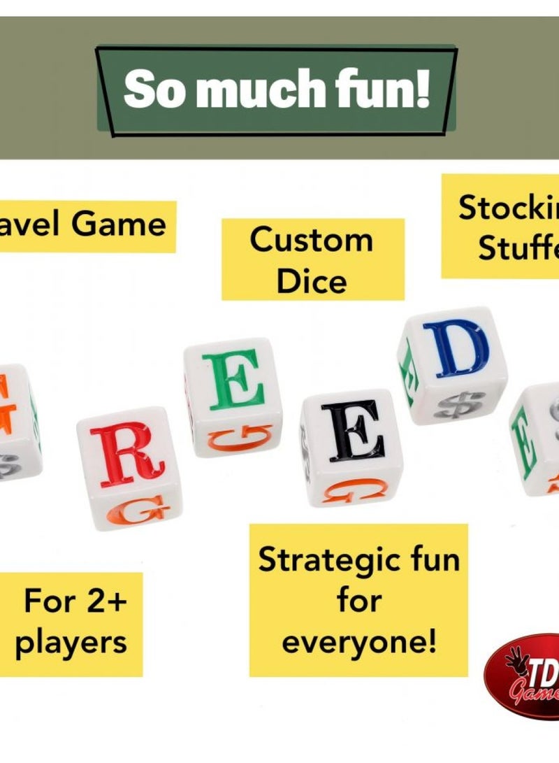 TDC Games TDC Games Greed Dice Game - Great for Party Favors, Family Games, Stocking Stuffer, Travel Games, and Camping Games, Dice Games for Adults, Fun Games for Family Game Night  - Image 3