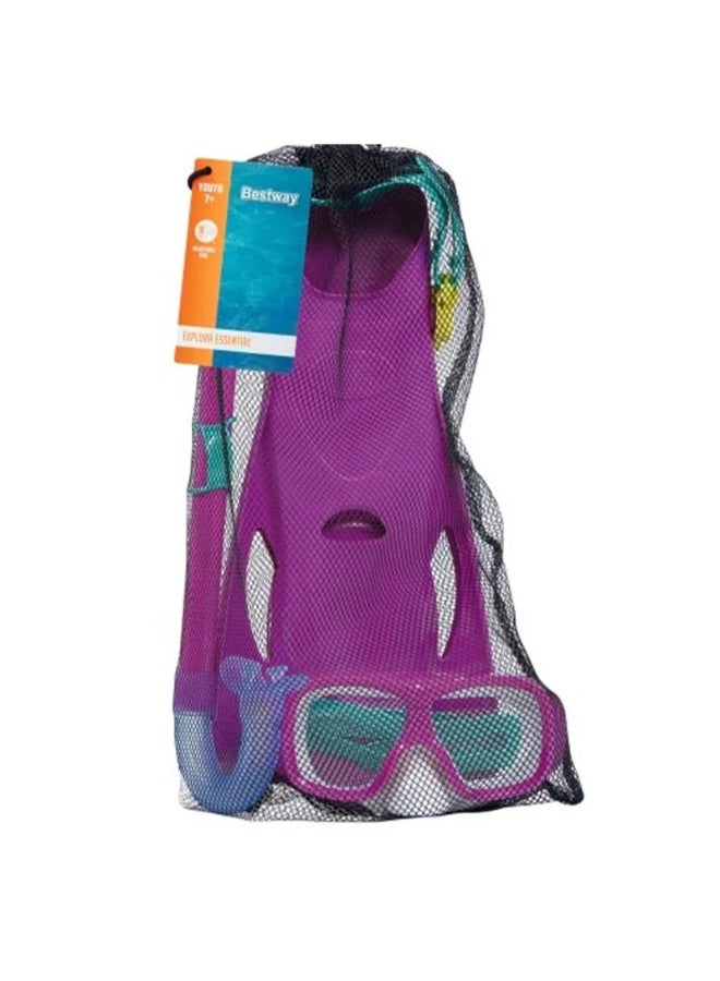 بست واي طقم غوص شامل للاطفال -فوشيا - Image 2