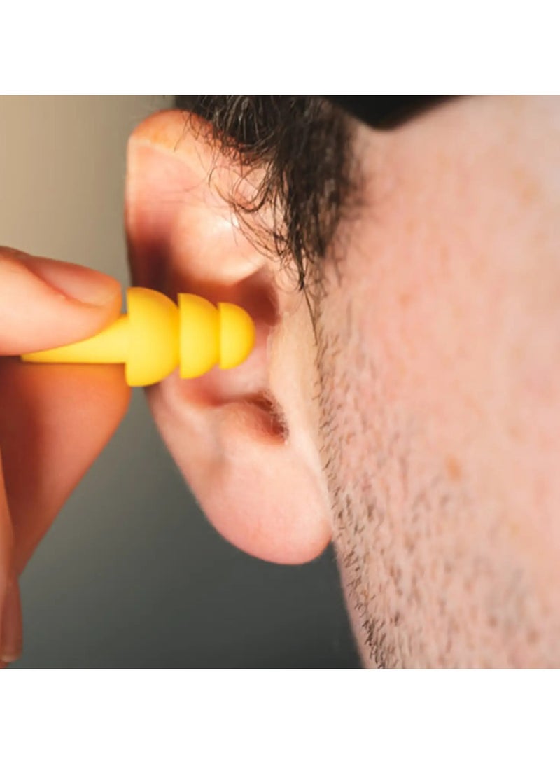 FOCUS 4pcs Silicone Swimming Earplugs Noise Reduction  - Image 4