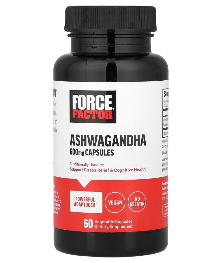 Force Factor Ashwagandha  600 mg  60 Vegetable Capsules