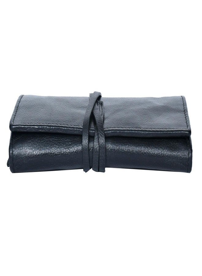 Celtic Premium Export Leather Travel Clutch| Multi Card Holder with Secure Wrap Strap & ID Window - Image 5