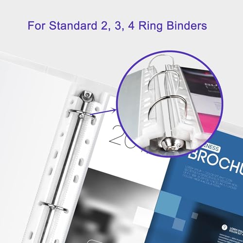 Shuban A4 Transparent Sheet Protectors – Top Loading, Clear, Reinforced 11-Hole Plastic Sleeves, Acid-Free & Archival Safe for Documents, Certificates & Photos (500 Pcs) - Image 5