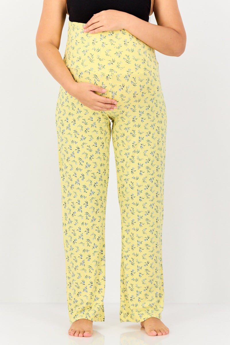 zivame Maternity Allover Print Pull On Pajamas, Multicolor - Image 1