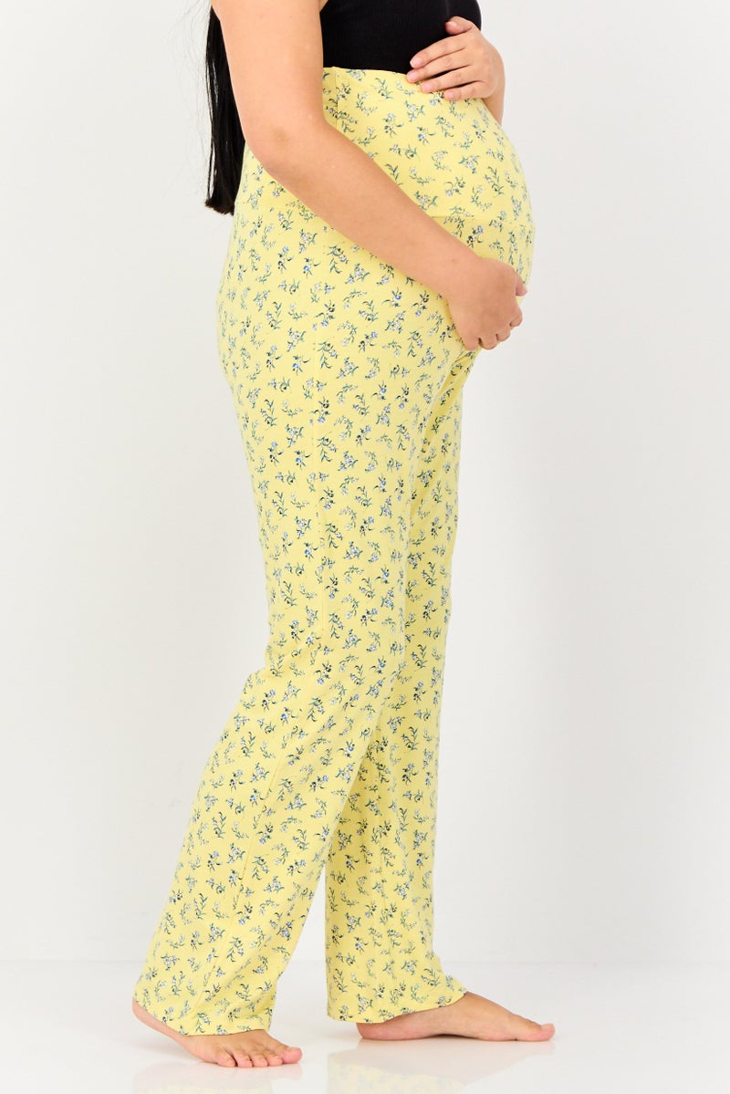 zivame Maternity Allover Print Pull On Pajamas, Multicolor - Image 3
