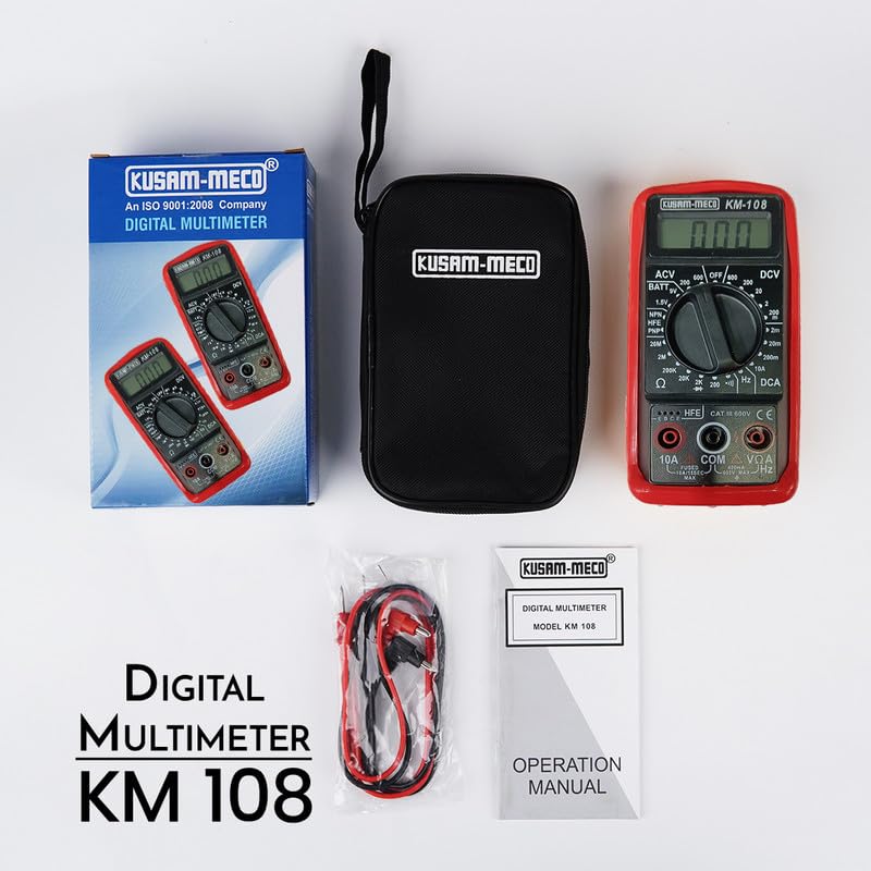KUSAM-MECO KUSAMMECO 3 DIGIT 1999 Counts Digital Multimeter KM 1088 Functions With 23 RangesEasy To Operate 1 Year Warranty  - Image 2