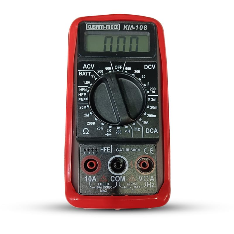 KUSAM-MECO KUSAMMECO 3 DIGIT 1999 Counts Digital Multimeter KM 1088 Functions With 23 RangesEasy To Operate 1 Year Warranty  - Image 1