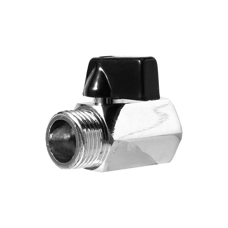 Mini Ball Valve: 1/2" Brass Male/Female, Lightweight - Low Fluid Resistance, Direction-Free Installation for Air Oil Water Control - Image 1
