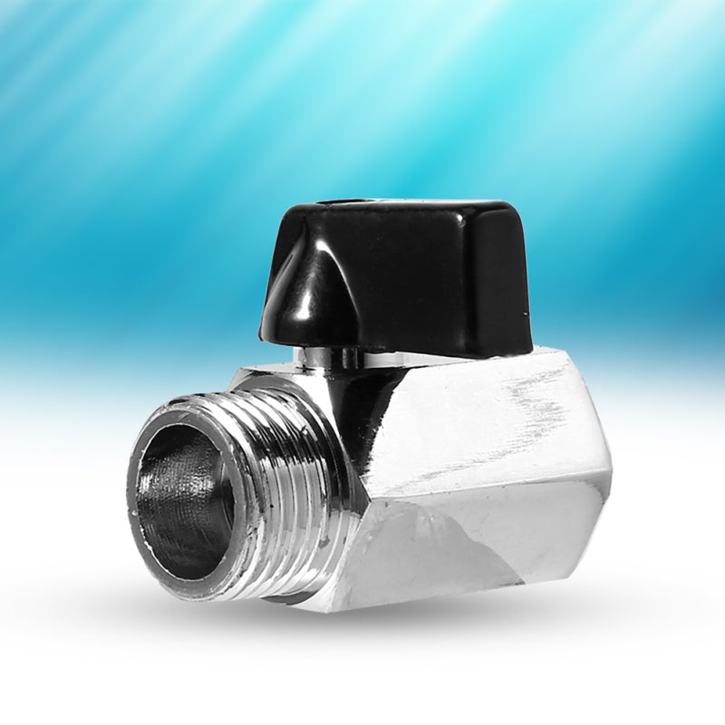 Mini Ball Valve: 1/2" Brass Male/Female, Lightweight - Low Fluid Resistance, Direction-Free Installation for Air Oil Water Control - Image 5
