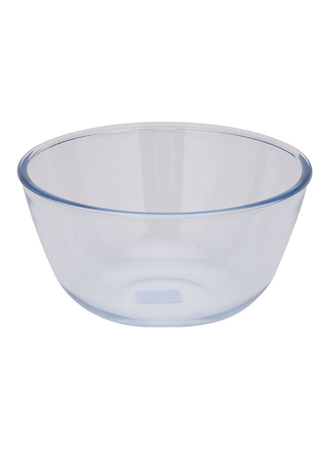 Royalford Round Borosilicate Glass Serving Bowl Clear 4.45Liters - Image 2