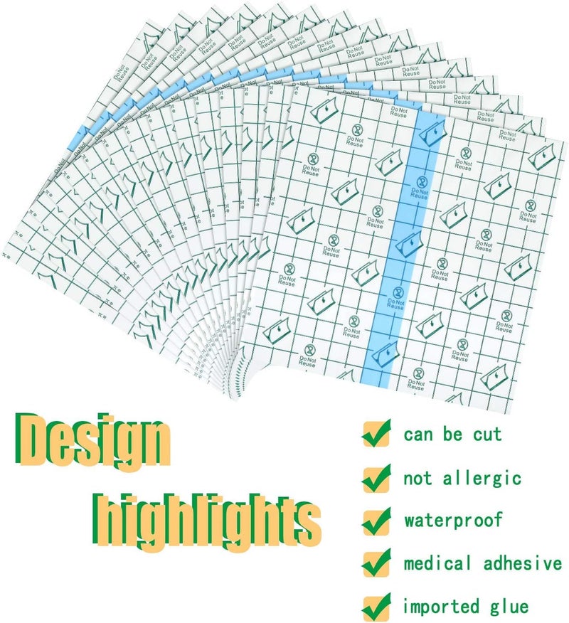 Cetaplast Transparent Film Dressing PU Film Wound Waterproof Sticker Good for Wound Healing and Dressing Pads Tattoo Aftercare Bandage (25 Pcs) (15cmx18cm) - Image 4