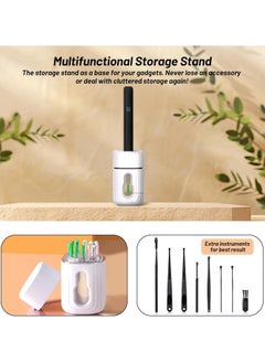 CIMIA Ear Wax Removal,Kids Wireless Visual Ear Cleaner with HD Camera, Rechargeable Earwax Remover Tool, Safe Ear Scoop for Children & Adults, Home Ear Cleaning Kit,Black  - Image 2