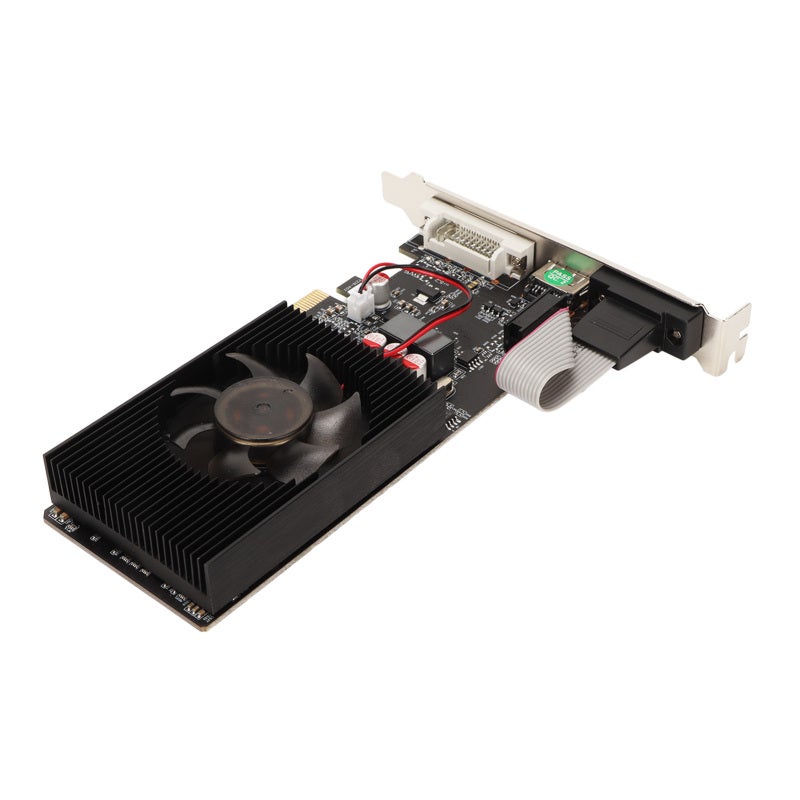 بطاقة رسومات 1GB DDR3 مع واجهة PCI Express X16 2.0 - بطاقة رسومات كمبيوتر مزودة بمروحة تبريد هادئة مخصصة للألعاب - Image 4