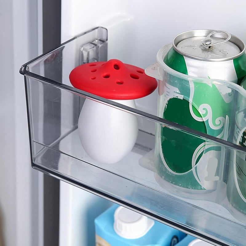RIVOM RIVOM Mushroom Shape Refrigerator Freshener Baking Soda Holder For Fridge Deodorizer Fridge Odor Absorber Container Holder Smell Remover Fridge Deodorizer Refrigerator Odor Eliminator No Soda 1  - Image 4