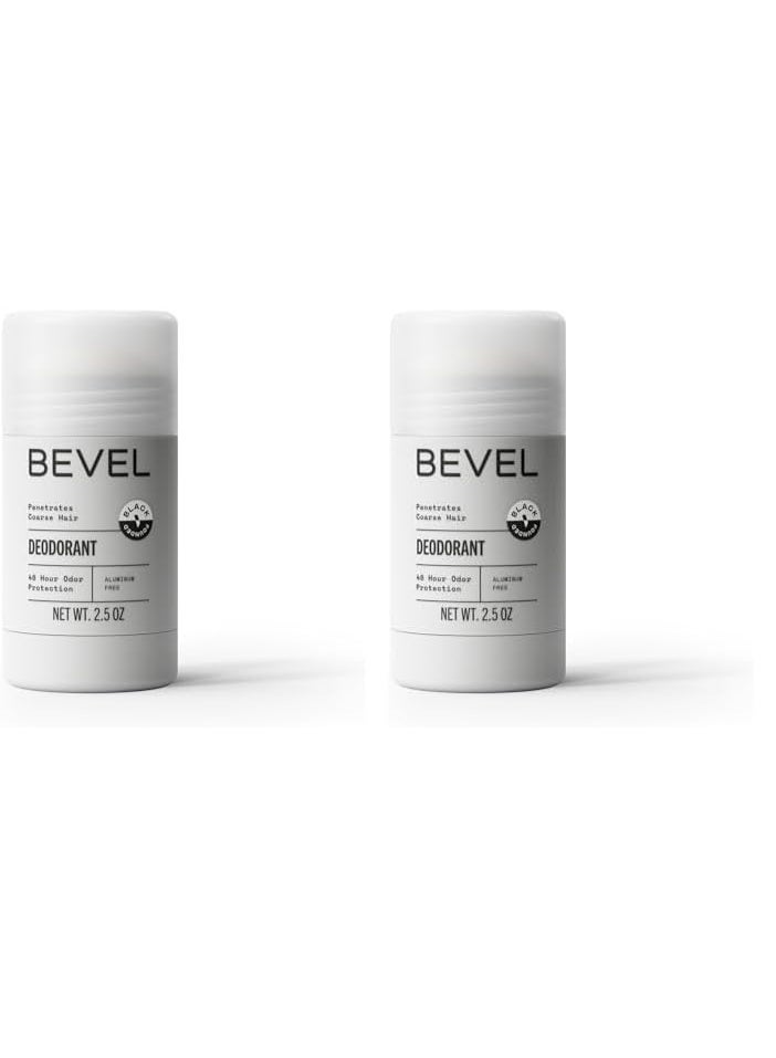 Bevel Bevel Deodorant for Men with Coconut Oil and Shea Butter, Aluminum Free, No Streaks, 48 Hour Protection, 2.5 Oz (Packaging May Vary) (Pack of 2) - Image 2