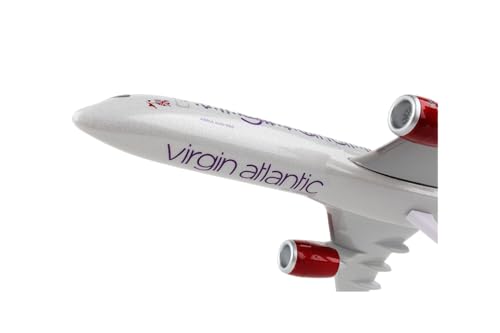 SkyMarks Virgin Atlantic Airways Airbus A350-1000 1/250 Scale Model – 12” Length, 10.5” Wingspan – Officially Licensed Collectible Airplane with Display Stand – Ages 14+ - Image 3