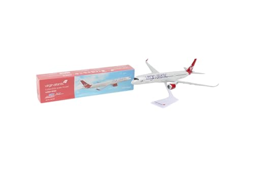 SkyMarks Virgin Atlantic Airways Airbus A350-1000 1/250 Scale Model – 12” Length, 10.5” Wingspan – Officially Licensed Collectible Airplane with Display Stand – Ages 14+ - Image 2