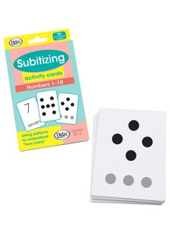 Didax 211015 Subitizing Dry-Erase Activity Cards, Numbers 1 To 10, White, Medium, Set Of 39 
