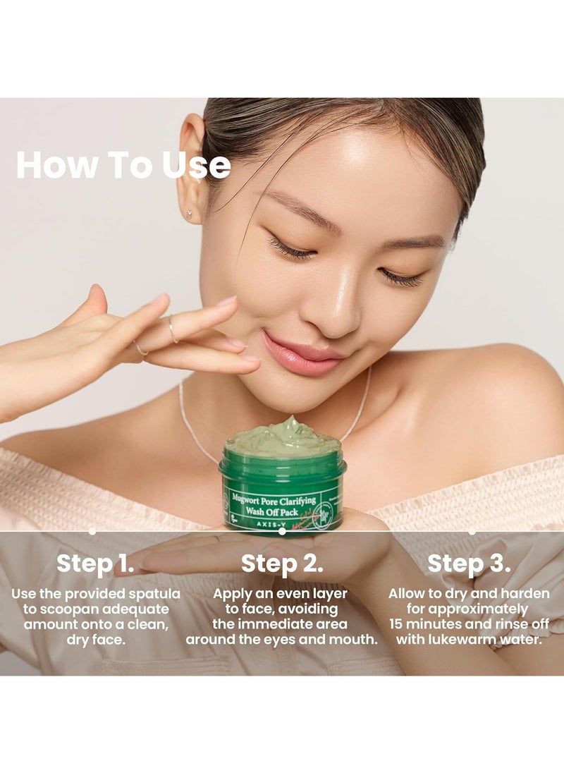 AXIS-Y - AXIS-Y Mugwort Pore Clarifying Wash Off pack 100ml - Image 1