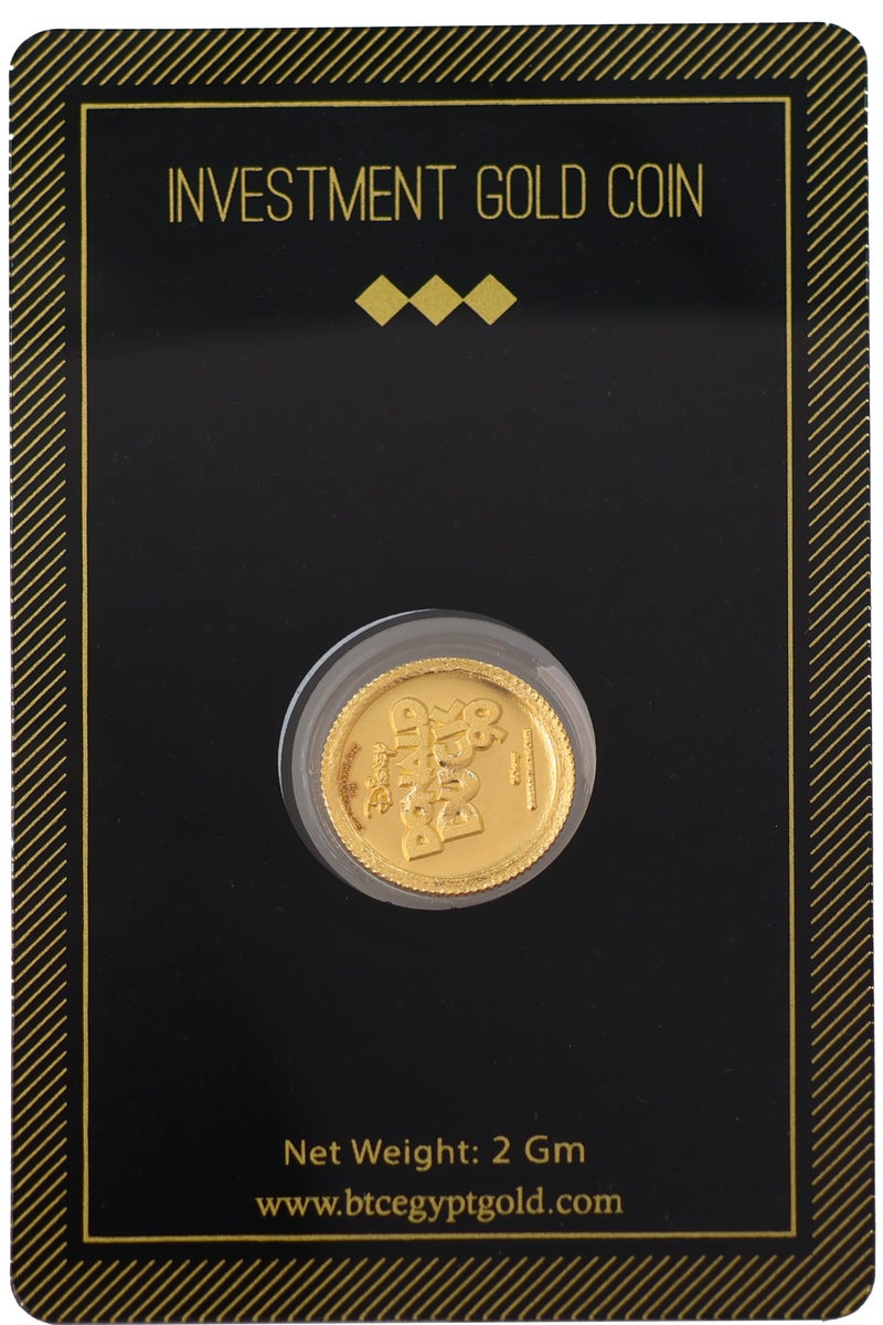 بي تي سي جنيه ذهب بطوط عيار 24 بوزن 2 غرام - Image 2