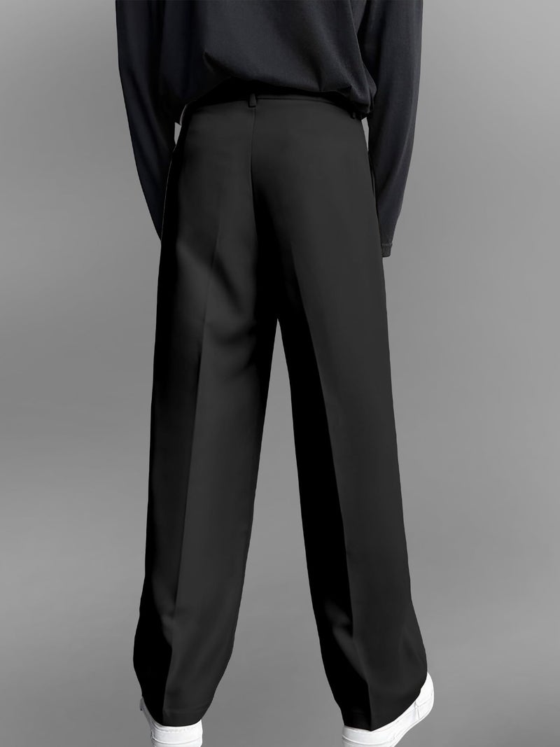 FTX Mens Loose Fit Mid Rise Trouser Black 28 - Image 2