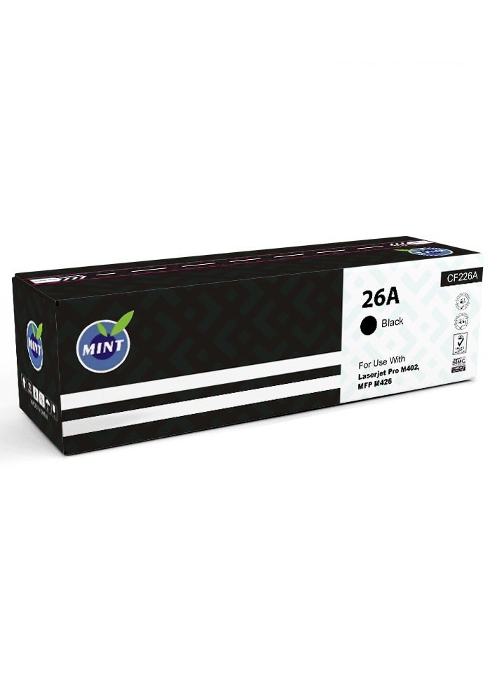 Mint Mint LaserJet Toner 26A-CF226A Compatible with LaserJet Pro M402n, M402d, M402dn, MFP M426dw, MFP M426fdn, MFP M426fdw - Image 2