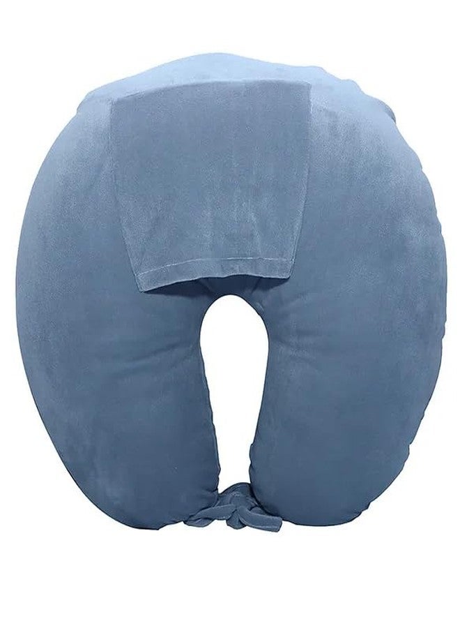 فوي دروب وسادة الرضاعة من فوي دروب للأطفال والأمهات، وسادة رضاعة طبيعية أو صناعية، غطاء قطني ناعم، وسادة دعم مريحة للأم والرضيع، قابلة للغسل ومتينة - (رمادي) - Image 1