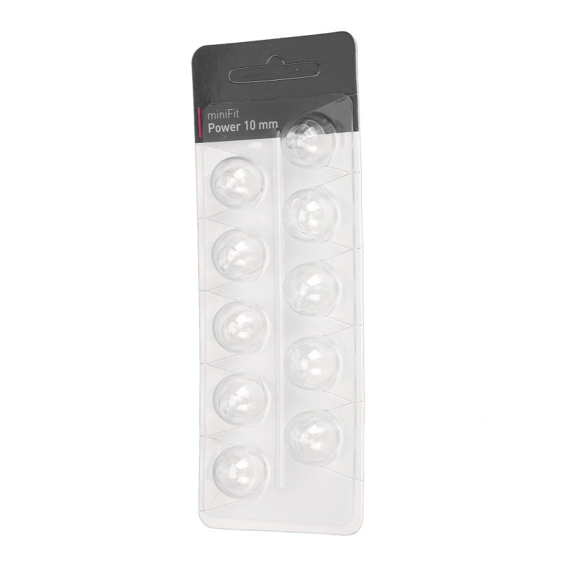 Hearing Aid Dome Tips: 10mm Dia Soft Silicone - Anti Static Closed Eardrum Ear Dome Tips For Minifit Power Sound Aids, Enhanced Sound Clarity, All Day Wear Comfort - Image 3