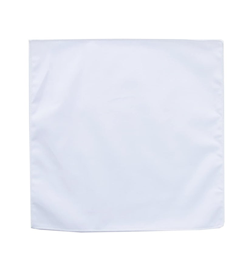 CoCoUSM 3-Pk Mens Cotton White Pocket Square with Color Border(10 Colors) - Image 2