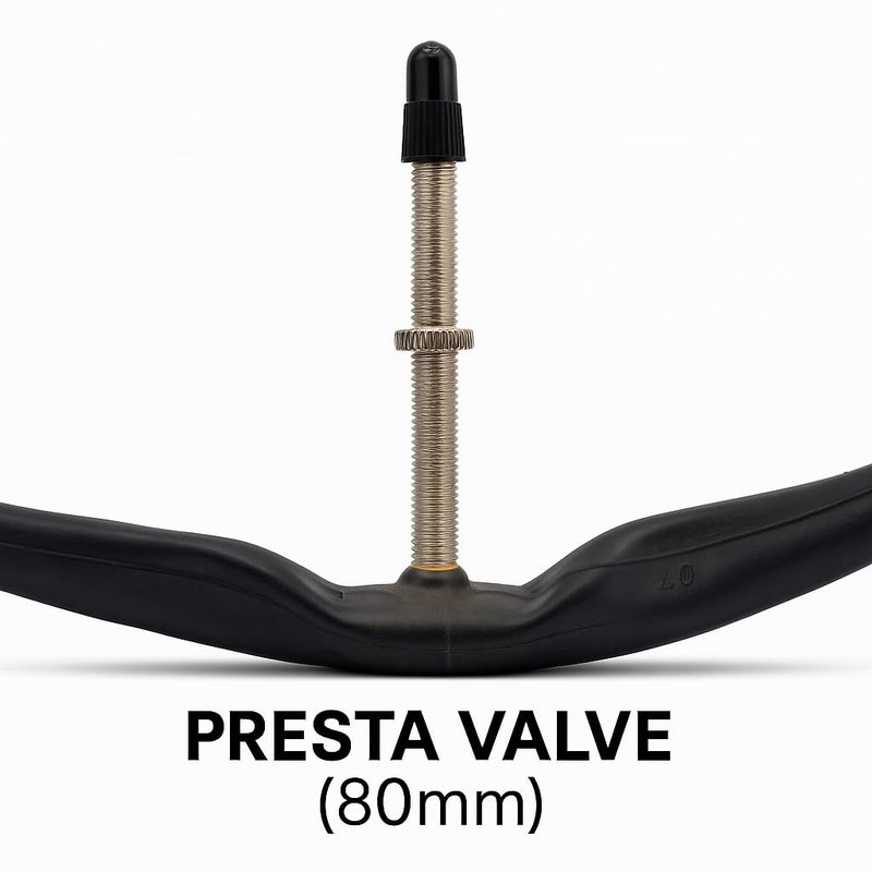 DURO 28 Inch Bicycle Tube 700x35C/40C | Heavy Duty Butyl Rubber Bike Inner Tube with 80mm Presta Valve | Durable Replacement Tire Tube for Road, Hybrid, Mountain Bikes & Wheelchairs – Made in Thailand - Image 3