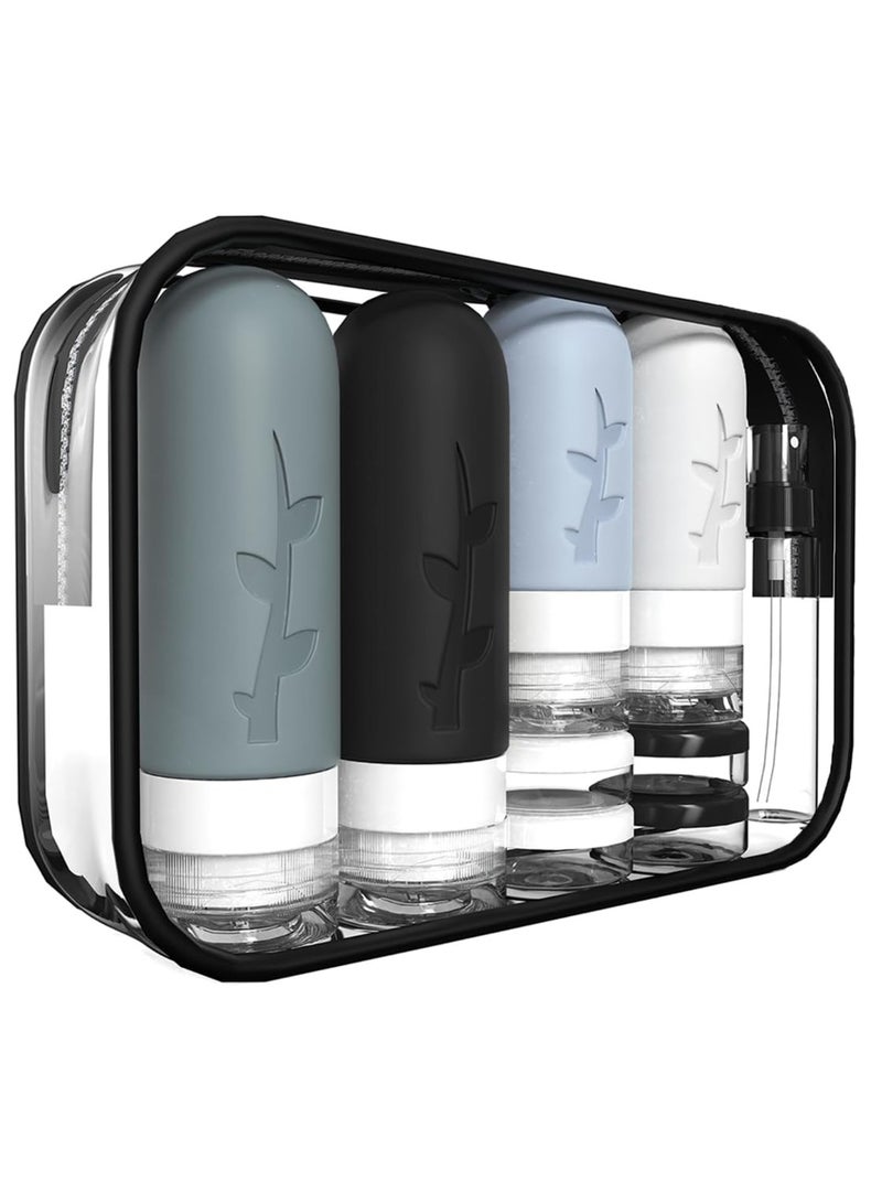 Generic 18pack Travel Bottles for Toiletries,TSA Approved Silicone Travel Containers jar for Toiletries,Leak Proof Refillable Liqus Shampoo And Conditioner Travel Essentials toiletry Bottles  - Image 1