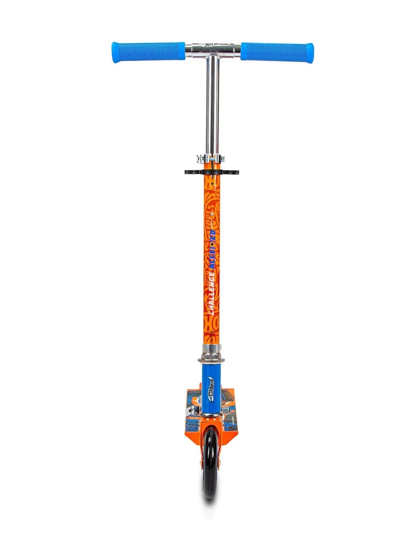 Hot Wheels Scooter 2-Wheel| Children 120mm Kids Scooters for Ages 3, 4, 5 & 6| Adjustable Handlebars| Foldable Kick | Advanced Technology Increased Control Stability