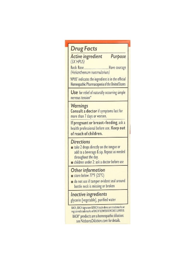 Bach باخ، العلاجات الزهرية الأصلية، روز الصخور، 0.35 أونصة سائلة (10 مل) - Image 2