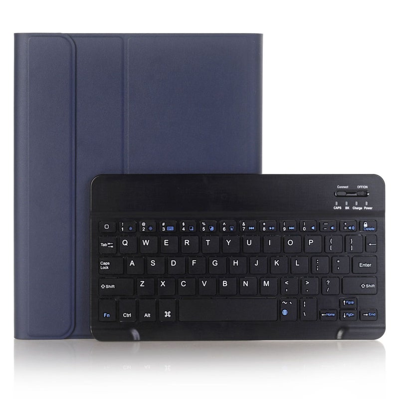 For Samsung T590 Tablet Bluetooth Keyboard Leather Case T595 Tab A2 Wireless Keyboard Case Blue Blue