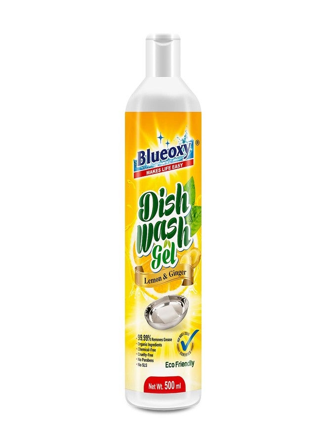 Blueoxy Super Concentrated Lime & Hard stain Remover liquid - 500 ml + Blueoxy Dish Wash Gel with the Power of Lemon & Ginger - 500ml (Combo pack) - Image 5