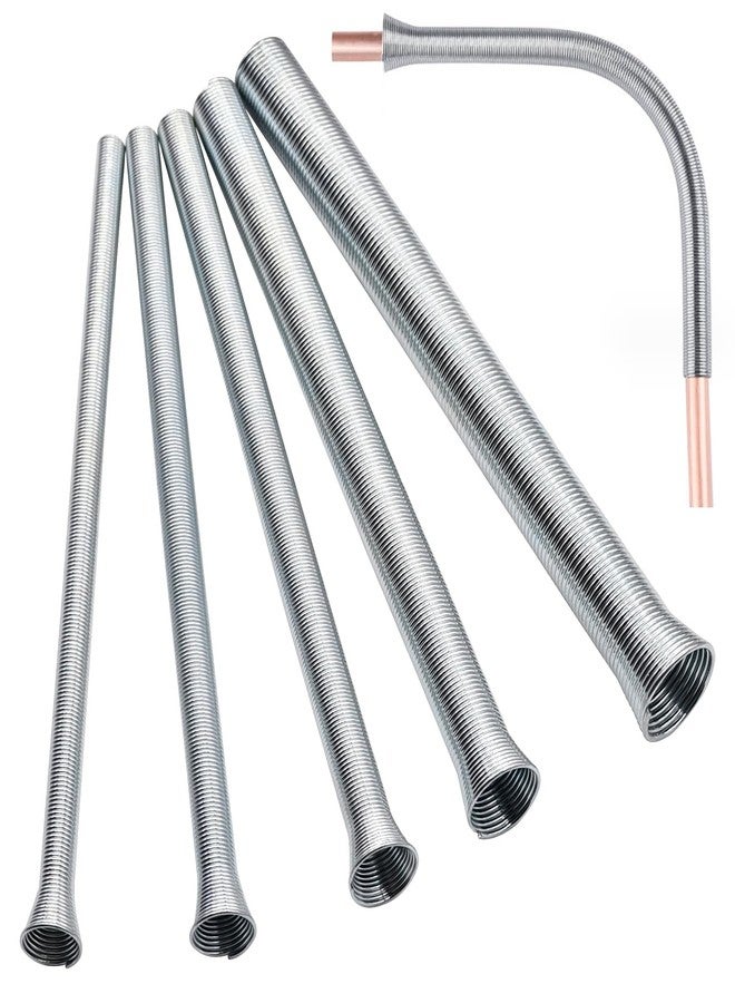 Tnisesm Spring Tube Bender Set 1/4'', 3/8'', 1/2'', 5/8'' and 3/4'' for Copper, Aluminum and Thin Wall Steel Tubing 13.7'' / 350mm Length - Image 1