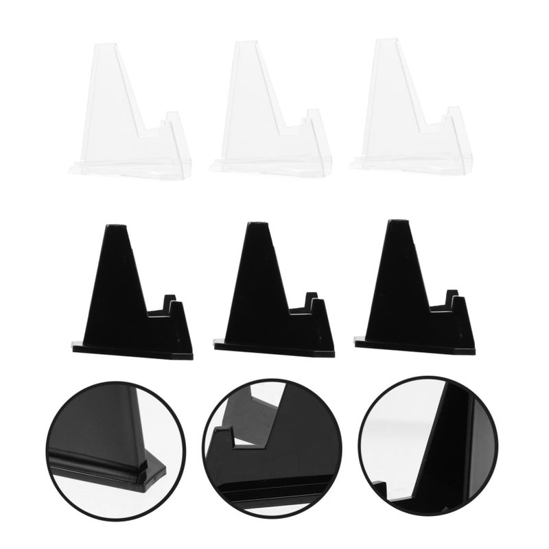 6Pcs Medium Coin Display Stands Sturdy Storage Riser Shelf for Home Office Desk - Image 5